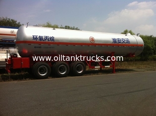 3x13T BPW Axle Stainless Steel Liquefied Gas Tanker Truck 10,435 US Gallon