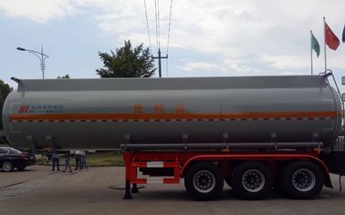 37m3 Oil Tank Truck For Anti - Corrossive Sodium Hydroxide Sulfuric Acid Nitric Acid