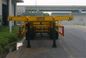 Steel 2 Axles Tank Container Trailer Chassis / 20 Foot Container Chassis