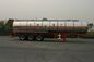 42000 Litre Liquid Tank Truck 3 Axles Chemical Semi-Trailer Steel Aluminum