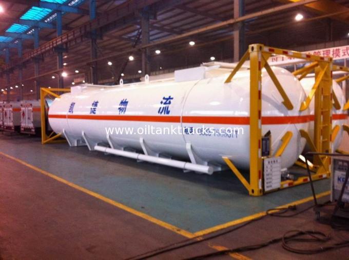 High Strength Stainless Steel 40ft ISO Liquid Tank Container For