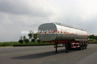 40800L 3x13T Fuwa Axle Insulated Liquid Oil Tank Trailer Truck for Chemical Delivery