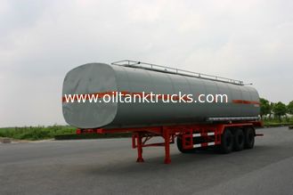 45500L SUS Liquid Tank Truck For Chemical Fluid Delivery 3 Axles