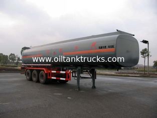 Steel Chemical Liquid Tank Truck Transport Cyclopentane With 3 Axles 46cbm