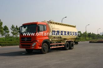 Dongfeng 6x4 22cbm Dry Bulk Truck / Talcum Powder , Bulk Cement Tank Truck