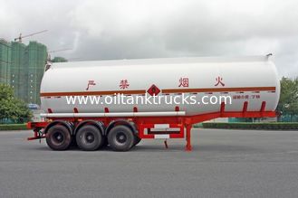 2 Axles Oil Tank Trailer 28600L , Fuel Tanker Semi Trailer 28.6CBM 10000×2490×3350