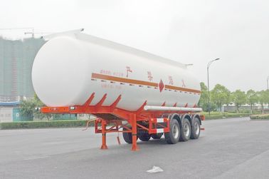 Gooseneck Type Oil Tank Trailer 3x13T Fuwa Axle 28600L For Petroleum / Gasoline