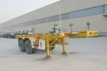 Skeletal Steel 20 feet Tank Container Trailer Chassis 2 Axles For Heavy Duty