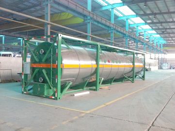 ISO Stainless Steel 40ft Liquid Tank Shipping Container / Lpg Storage Tanks