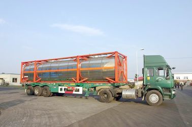 ISO Stainless Steel 40ft Liquid Tank Shipping Container / Lpg Storage Tanks