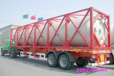 High Strength Stainless Steel 40ft ISO Liquid Tank Container For Chemical Shipping