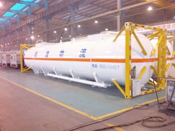 High Strength Stainless Steel 40ft ISO Liquid Tank Container For Chemical Shipping