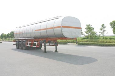 40800L 3x13T Fuwa Axle Insulated Liquid Oil Tank Trailer Truck for Chemical Delivery