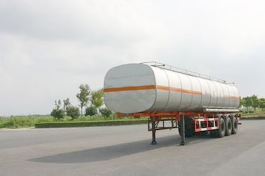 40800L 3x13T Fuwa Axle Insulated Liquid Oil Tank Trailer Truck for Chemical Delivery