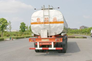 40800L 3x13T Fuwa Axle Insulated Liquid Oil Tank Trailer Truck for Chemical Delivery