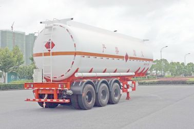 Custom 38cbm 3axle Chemical Liquid Tank Truck / Aluminum Fuel Transport Trailers