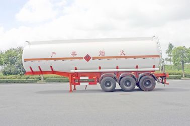 Custom 38cbm 3axle Chemical Liquid Tank Truck / Aluminum Fuel Transport Trailers