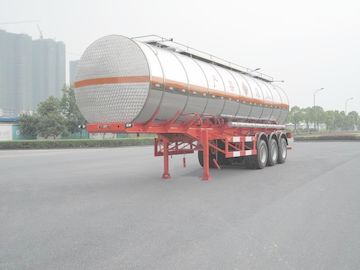 Liquid Tank Truck Semi-Trailer For Transport Diesel 3 Axles 38000L