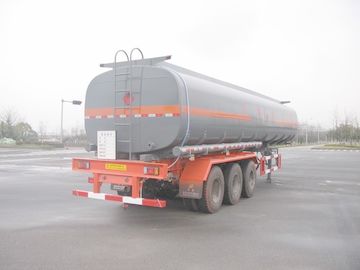 43cbm Liquid Tank Truck Semi-Trailer Anti Seismic For Chemical Industries