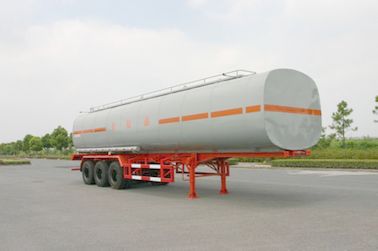 45500L SUS Liquid Tank Truck For Chemical Fluid Delivery 3 Axles