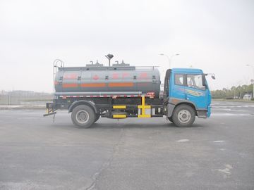 136kw 12000L 4x2 Liquid Tank Truck Storage Isoprene Steel / Aluminum