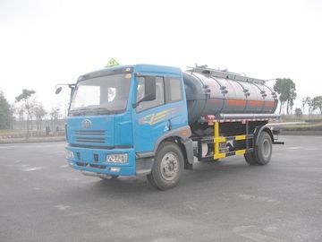 136kw 12000L 4x2 Liquid Tank Truck Storage Isoprene Steel / Aluminum