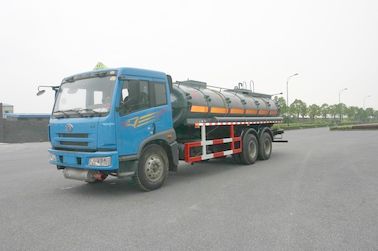 Liquid Tanker Truck Blue 6x4 15000L Chemical 15m3 For Fluorotoluene Transport