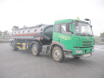 136 KW Green 16cbm 6x2 Chemical Liquid Tank Truck Storage Oil 150 - 250hp