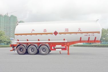 2 Axles Oil Tank Trailer 28600L , Fuel Tanker Semi Trailer 28.6CBM 10000×2490×3350