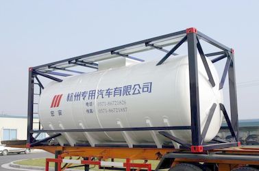 Stainless Steel 20ft Liquid Tank Container 26000L International Shipping Standard