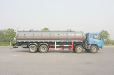 Heavy Duty Chemical Liquid Tank Truck Transport Gas / Diesel 24500L FAW 6x4