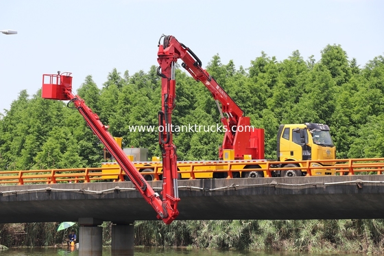 4 Axles Bridge Inspection Truck 8x4 18m Howo Bucket Type