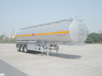 46000L Aluminum Alloy 3 Axles Diesel Oil Tank Trailer , Light Gasoline Trailer