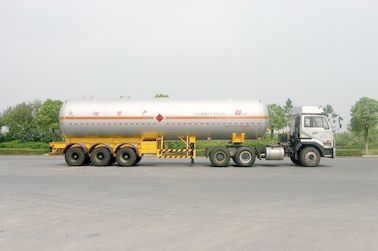 Carbon Steel Liquefied Petroleum Gas Tanker Truck 3x13T FUWA Axles 58300L for LPG delivery