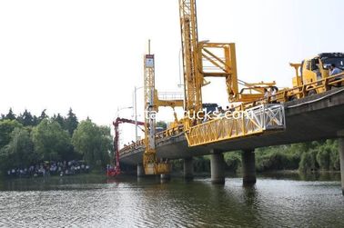 22 M Under Bridge Inspection Platform In Yellow Color , Under Bridge Work Platform