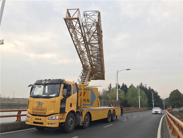 22 M Under Bridge Inspection Platform In Yellow Color , Under Bridge Work Platform