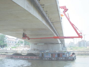 Dongfeng 6x4 16m Bucket Bridge Inspection Equipment , Detection Operating Vehicle